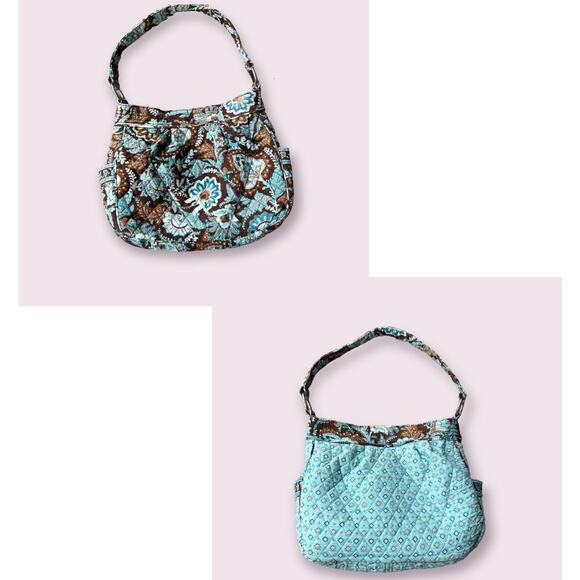 Vera Bradley Reversible Java Blue Bag - Picture 1 of 16
